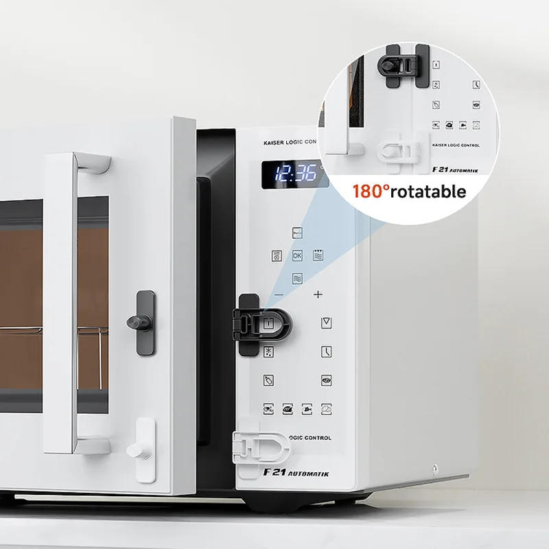 2/4 Buah Set Kunci Kulkas Perlindungan Keamanan Bayi Pintu Oven Microwave Kunci Kabinet Laci Loker Pengaman Barang Keselamatan Bayi