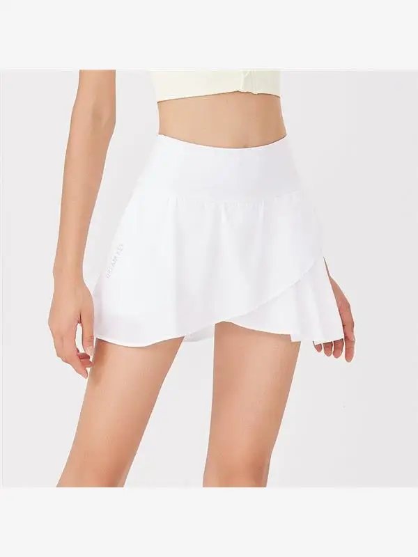 

High Waist Sports orts Women's Faionable Running Yoga Outerwear Training Fitn Summer Breathable Me kets Skirt