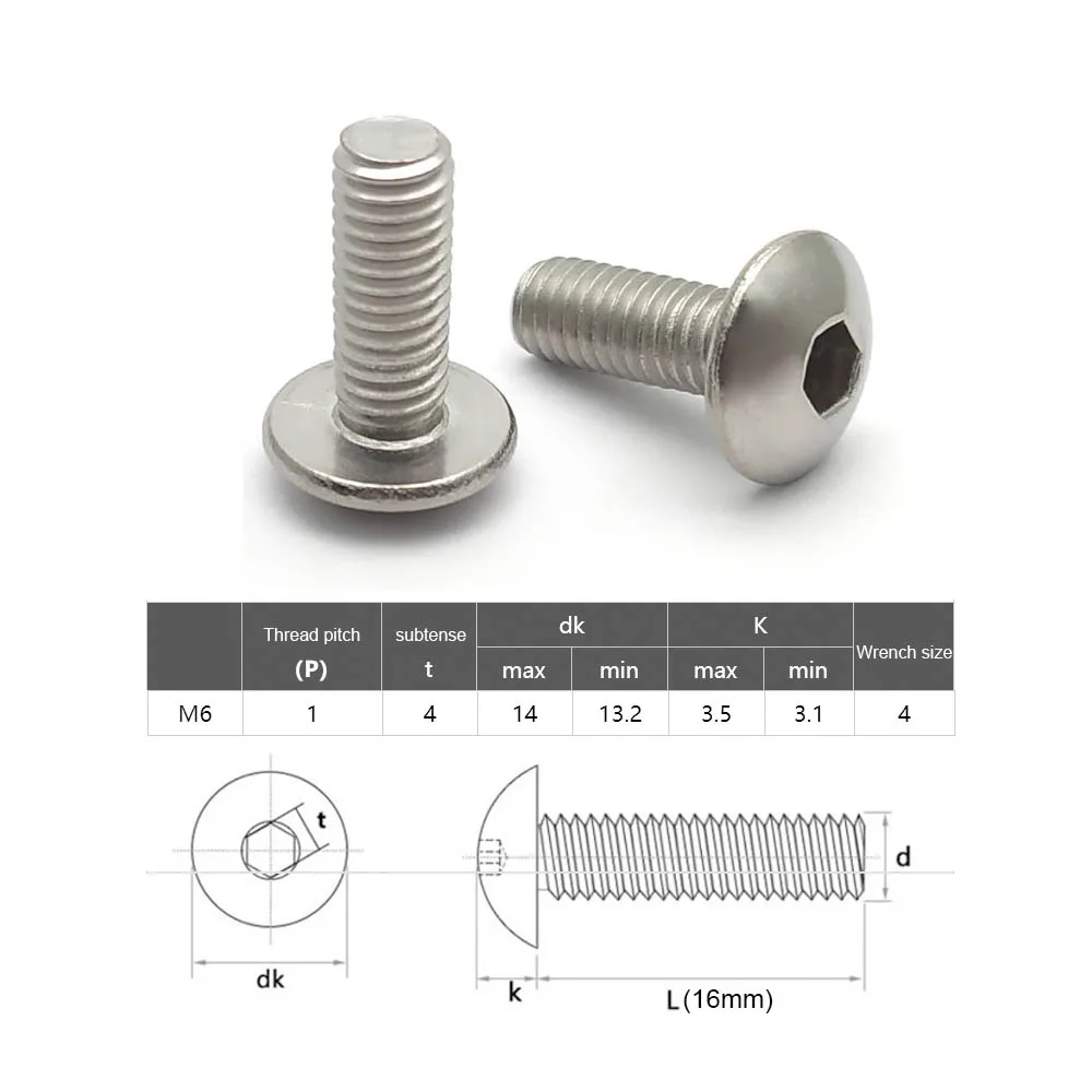 Juego de 10 tornillos de acero inoxidable plateado con cubierta de plástico y Clips tipo U con tuerca M6 6mm M5 5mm para motocicleta Scooter ATV ciclomotor