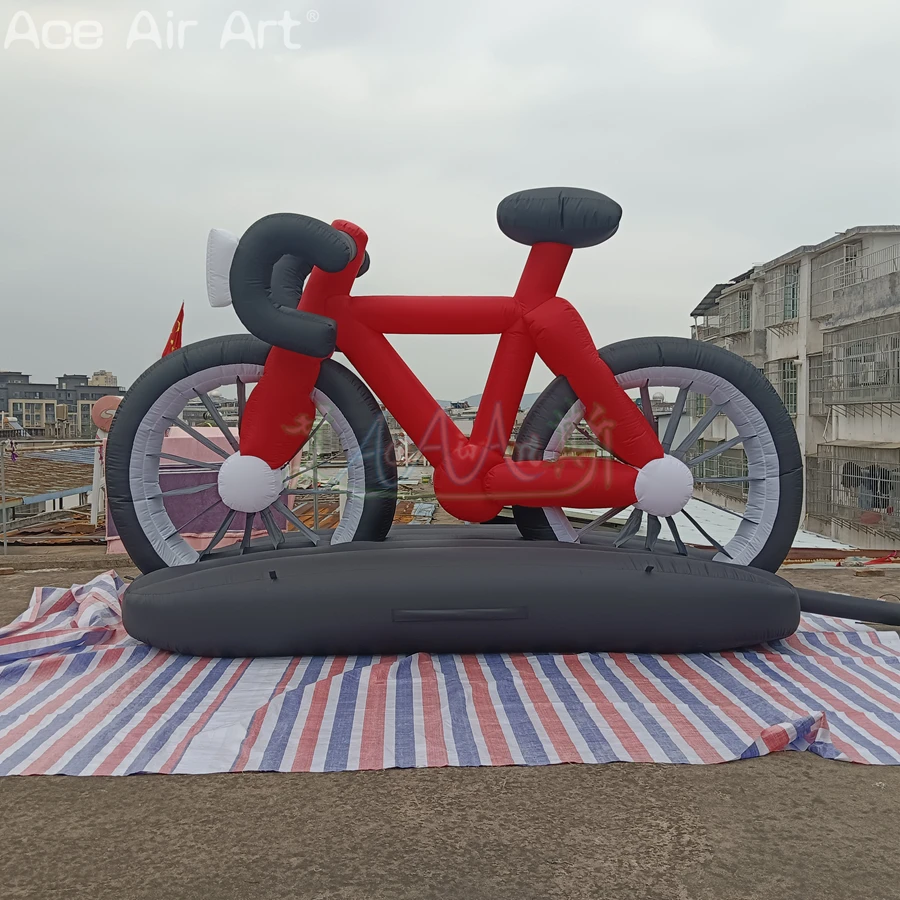 Customized Huge Inflatable Bike Model Bicycle Mockup for Advertising and Promotion