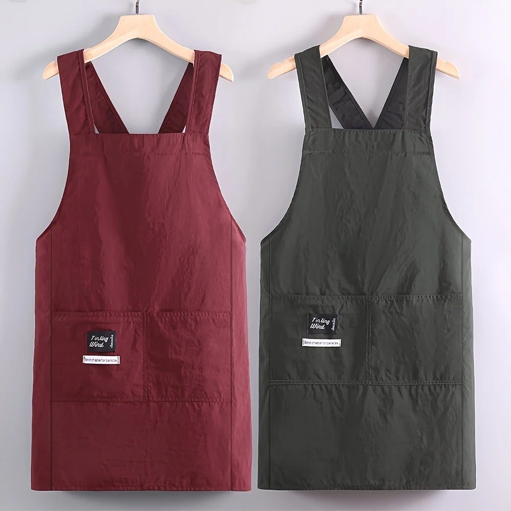 Newer Cross-Body Sleeveless Apron Easy Home Kitchen Cooking Work Uniform Catering Special Apron Waist Apron Chef