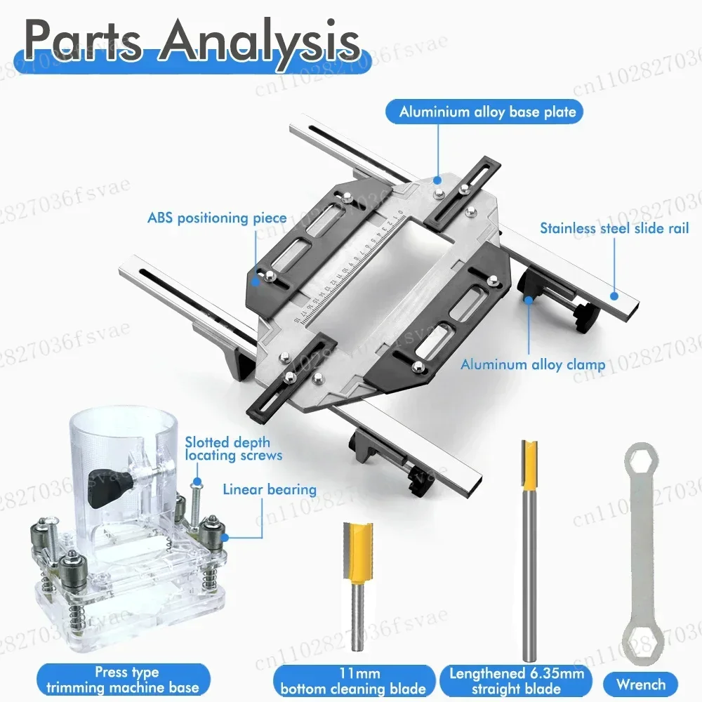 Positioning Slot Locator, Door Cabinet, Door Frame, Router, Hinge Installation, Door Hinge Template, Hole Guide Fixture