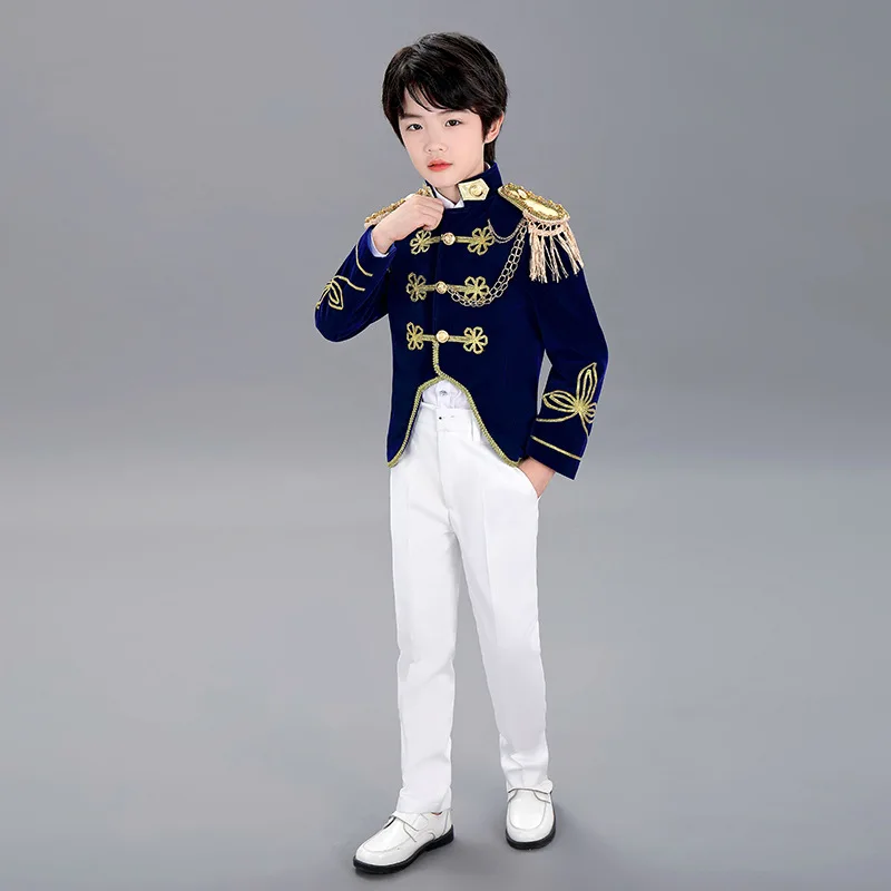 Kids Charming Costume Children Halloween Cosplay Boys Prince School Stage Performance Costumes Party Cosplay Clothing Set