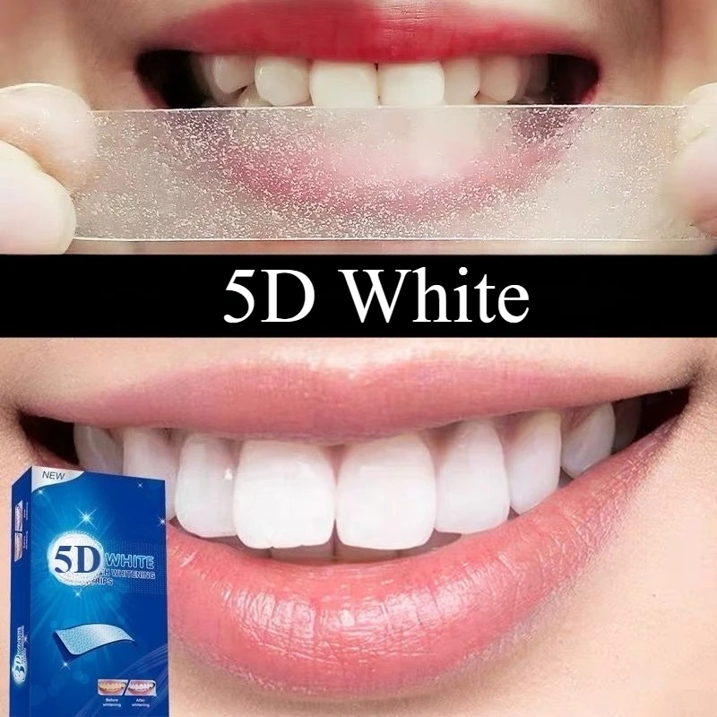 

Gel Teeth Whitening Strips Oral Hygiene Care Double Elastic Teeth Strips Whitening Dental Bleaching Tools