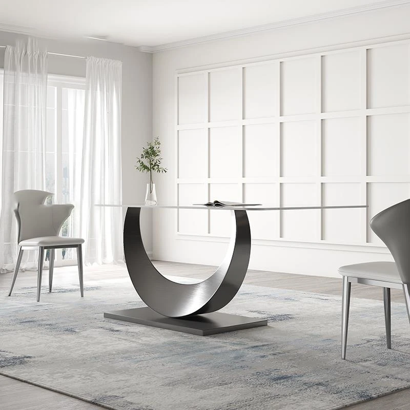 

Italian Minimalist Slate Dining Table Size Apartment Light Luxury Modern High-end Creative Designer Esstische Kitchen Furniture