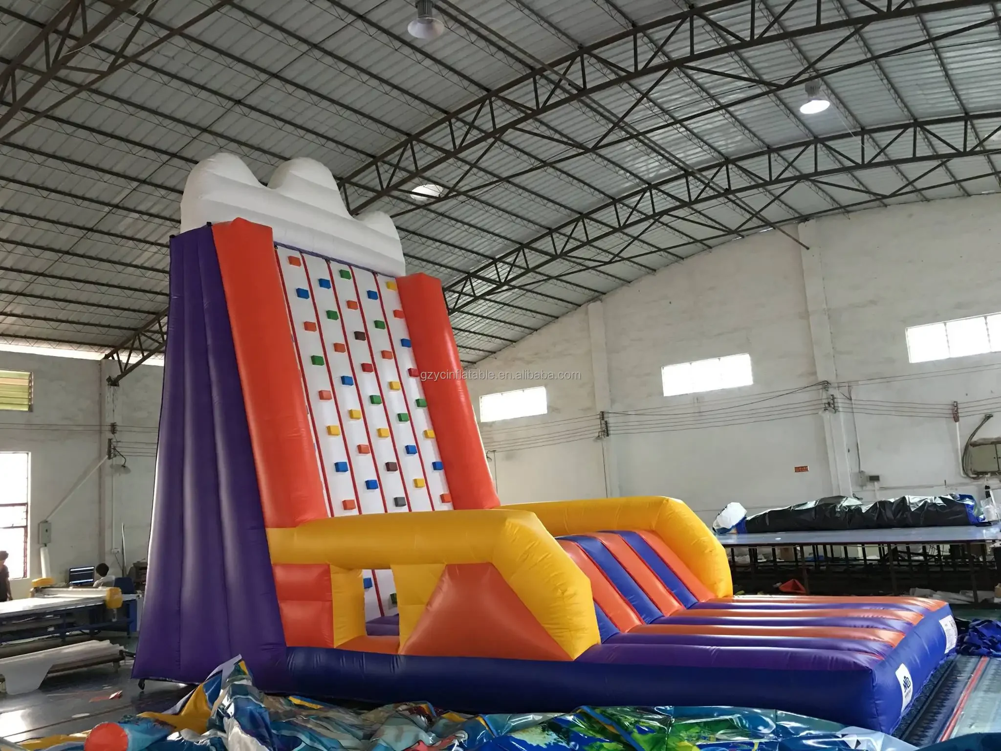 

Guangzhou wall rock climb inflatable inflatable rock climbing wall inflatable climbing wall game for adults and kids