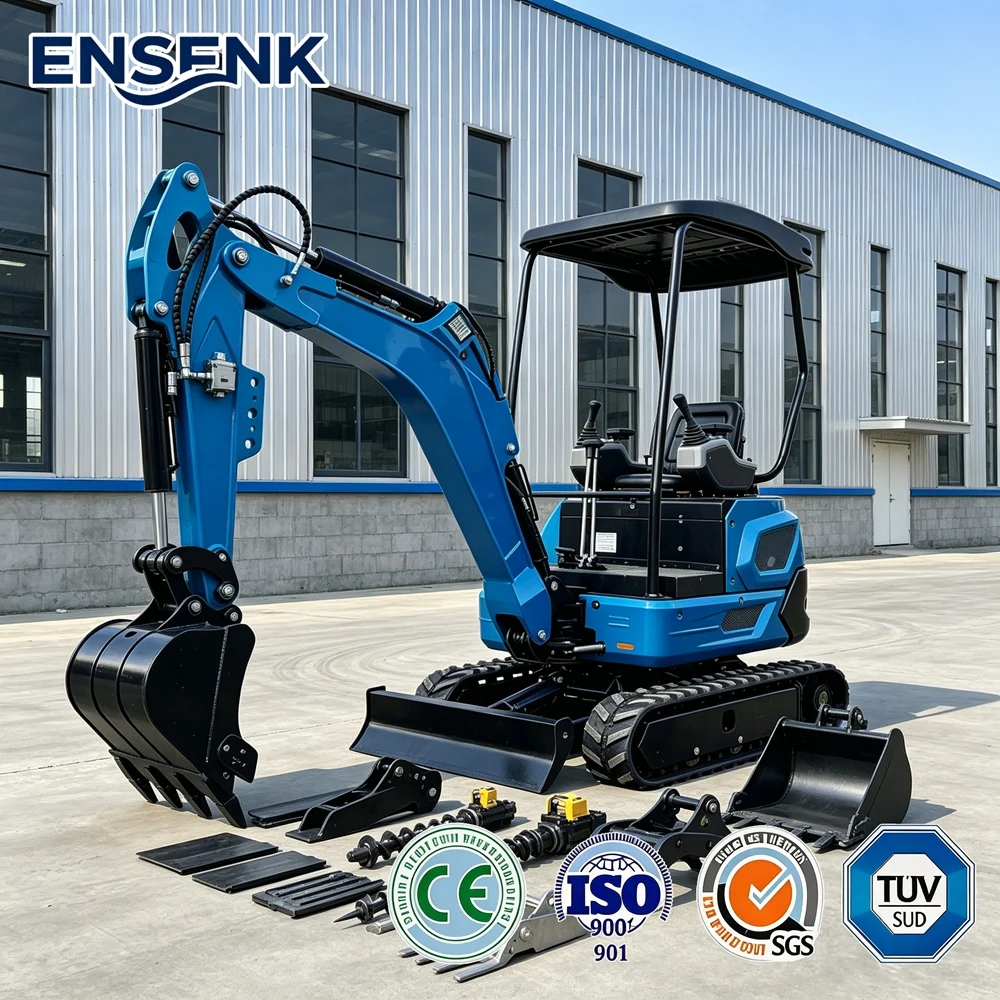 13.5HP 2.5/2.0Ton Mini Excavator With YanmarConstruction Equipment For JardinPelle HydrauliquesFast China