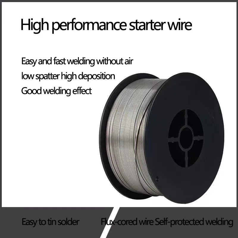 

Welding Accessories Two-protection Wire Airless Self-protection Flux-cored Wire E71T Aluminum-magnesium Solid 0.8MM No Gas