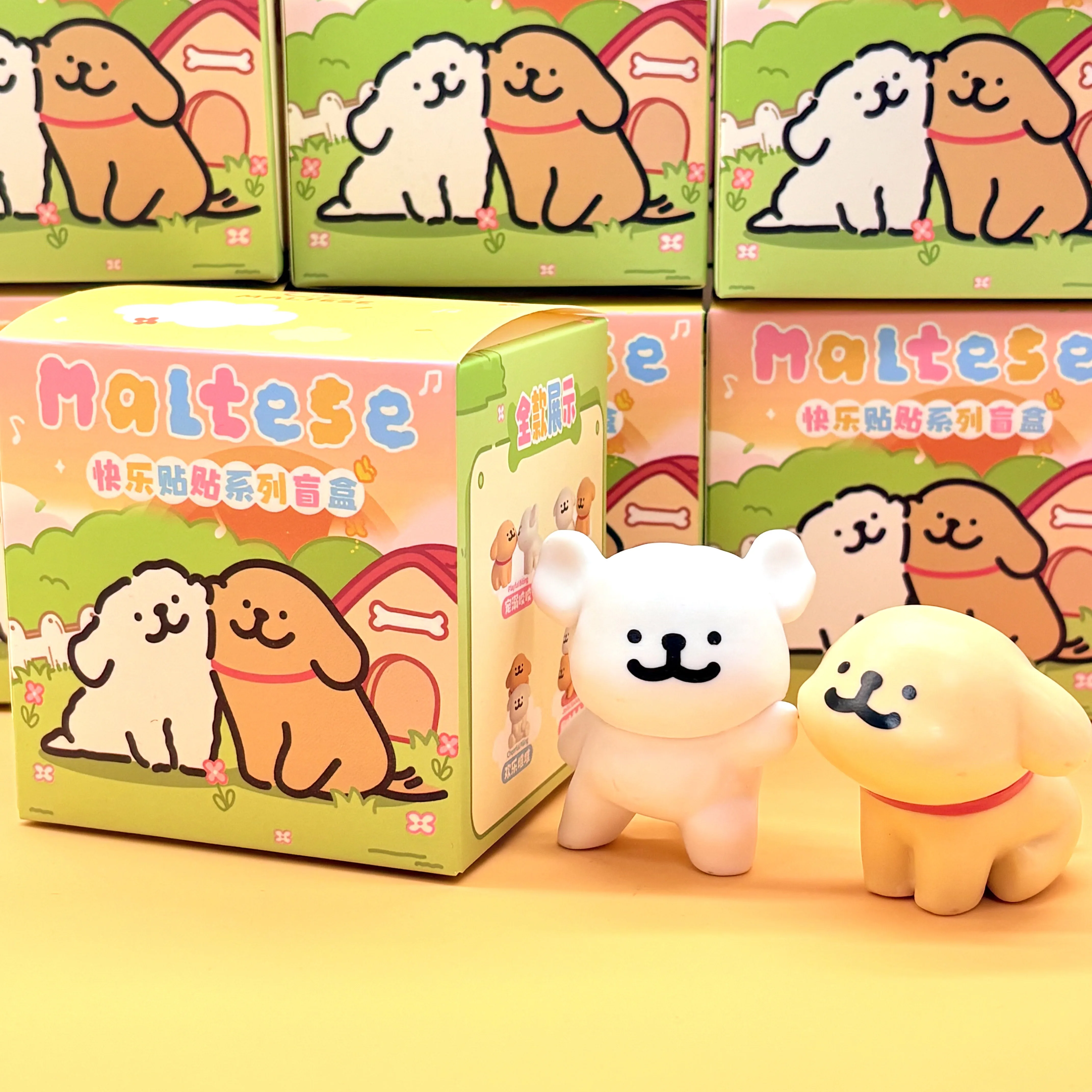 Neue Malteser Glücklich Kuscheln Serie Heißer Verkauf Trend Spielen Blind Boxen Nette Puppe Modell Desktop Dekorationen Ornamente Spielzeug Geschenk – Detail 6