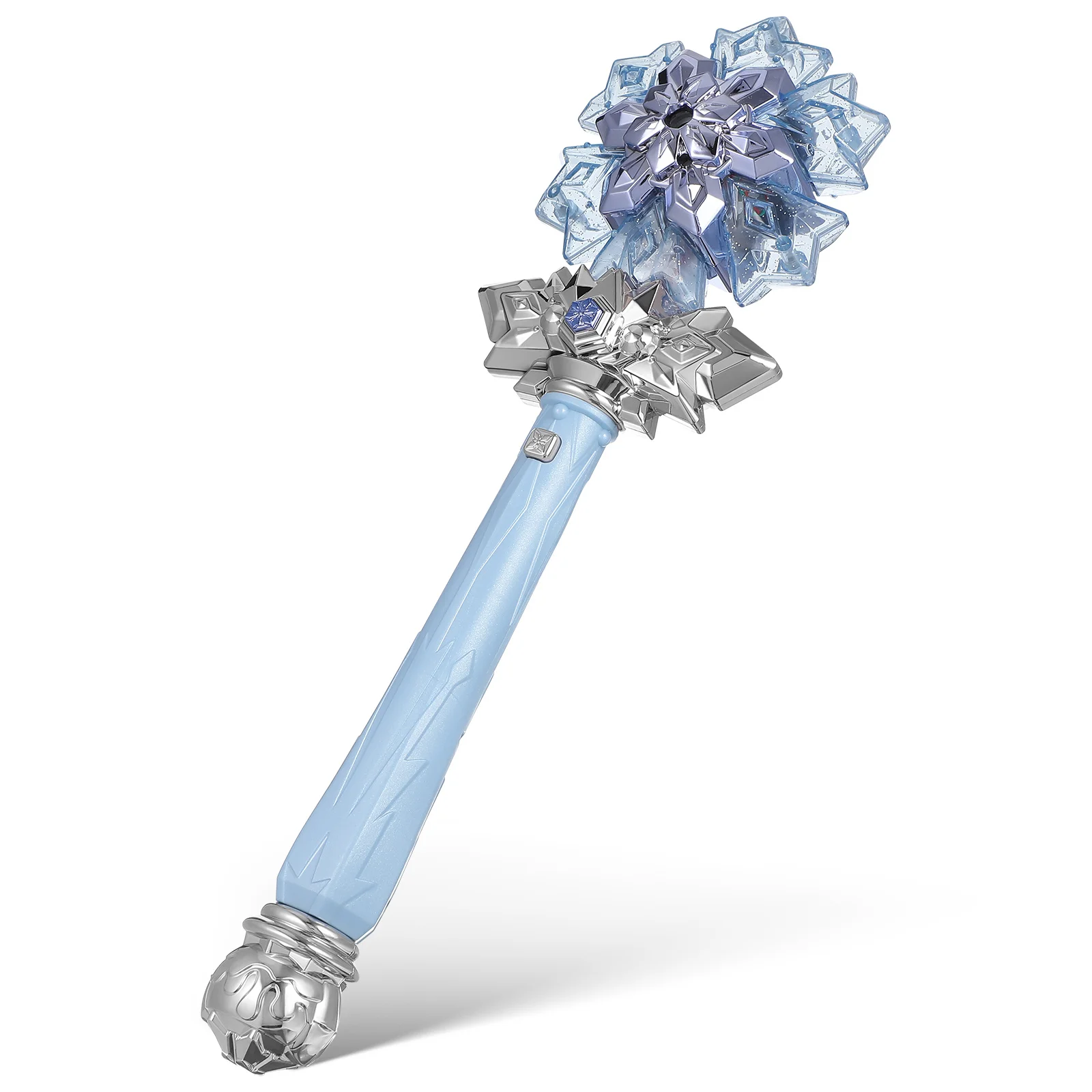 Bacchetta magica con fiocco di neve con musica giocattolo fata illuminata per i più piccoli Accessorio cosplay per le vacanze Mini bacchetta sensoriale Idea regalo per bambini