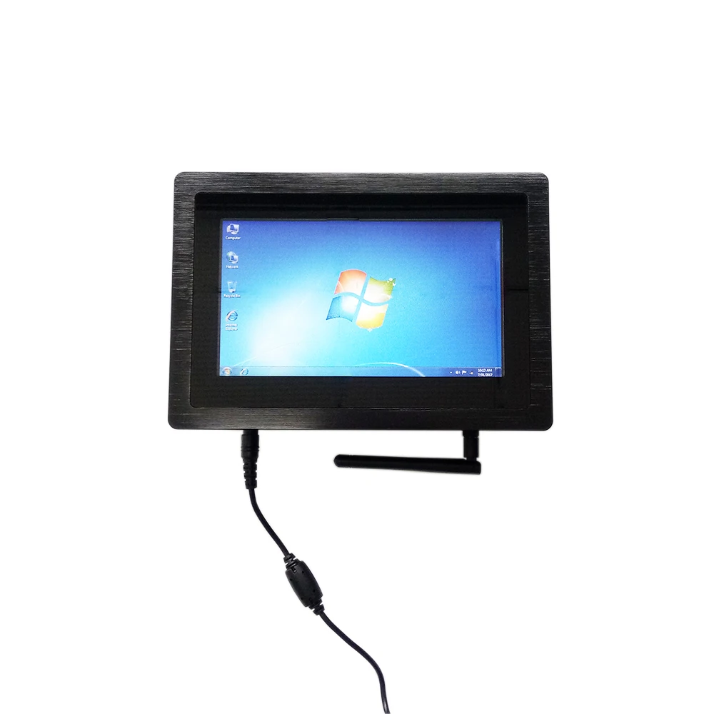 front panel IP65 waterproof 7 inch AIO panel PC with 1000 nits