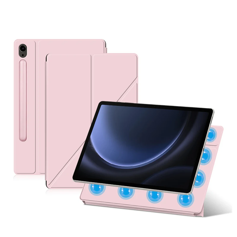 Magnetische Tablet-Abdeckung für Samsung Galaxy Tab S8 S9 Ultra 14,6 S7 S9 FE Plus 12,4 11 10,9 Zoll TB-X510 X516 X610 X616 Smart Case – Detail 19