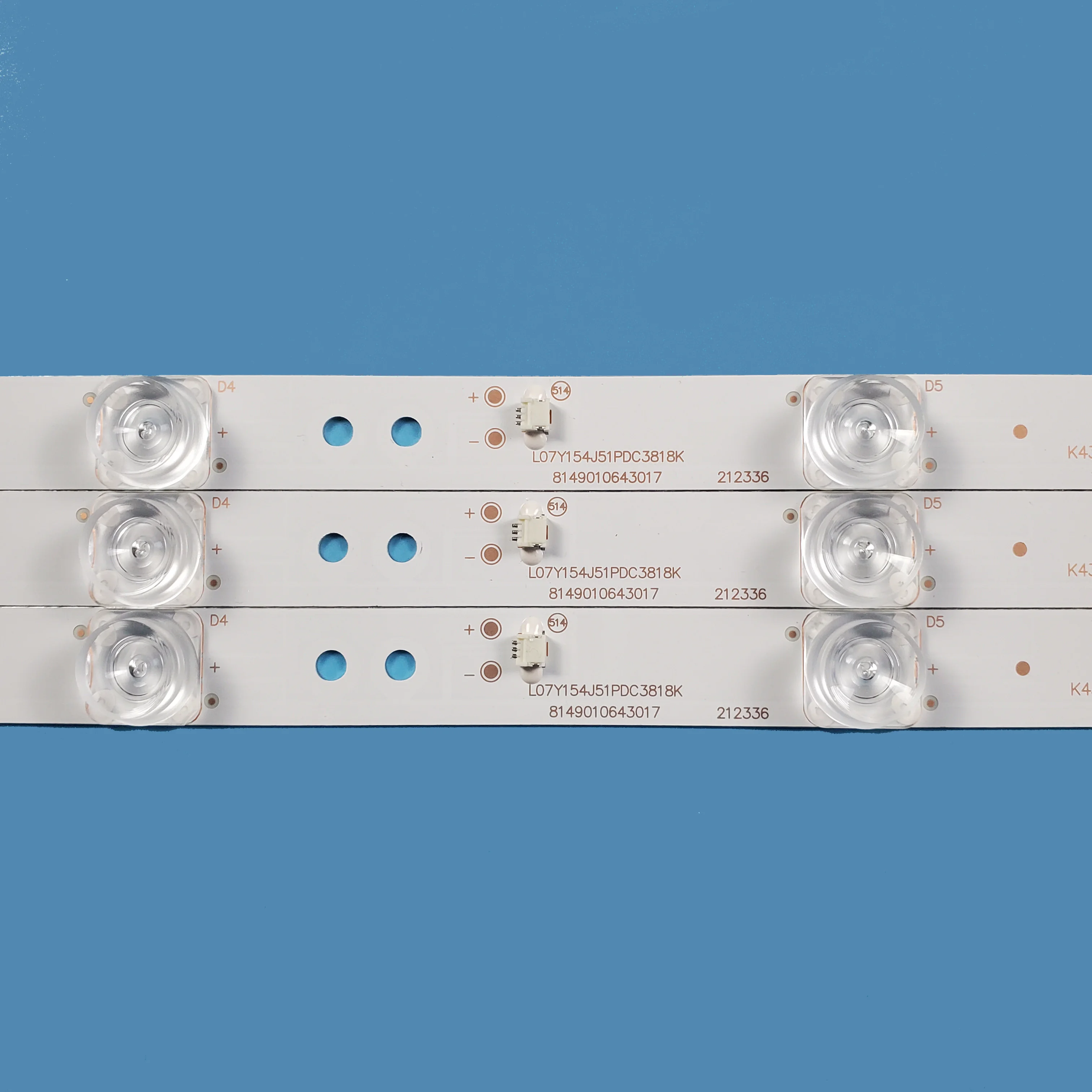 4pcs TV LED Backlights Bar per CHANGHONG 43 h80 per riparare 43 pollici TV riparazione pezzi di ricambio strisce LED K43C8003030T03086C9-REV1.2W