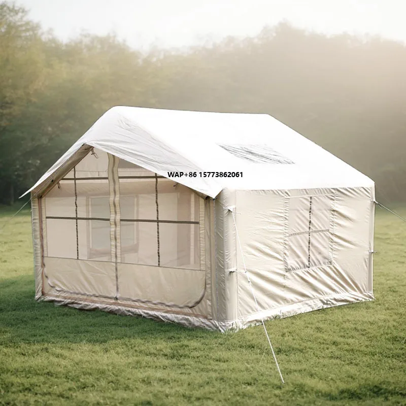 

7.5 Inflatable Camping Tent Glamping Tents Easy Setup Windproof Outdoor Oxford Tent