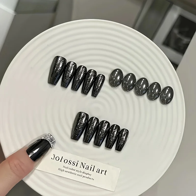 Polvo mágico negro súper espejo, botella de diamante, crea un efecto súper espejo, arte de salón de uñas DIY, sin fragancia, adecuado para