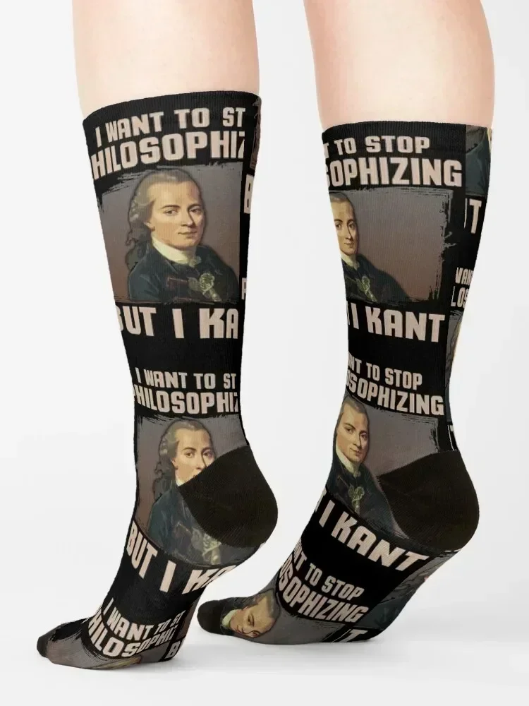 But I Kant stop philosophizing Socks happy warm winter FASHION hiking Boy Child Socks Women's