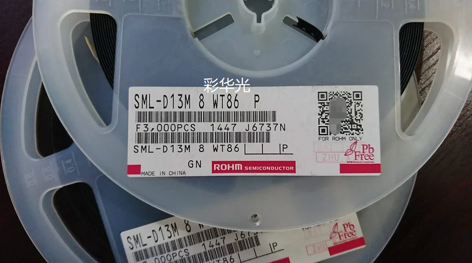 

50 шт./SML-D13M8WT86 LED 0603 (1608) зеленый зеленый, светодиодные бусины высокой яркости