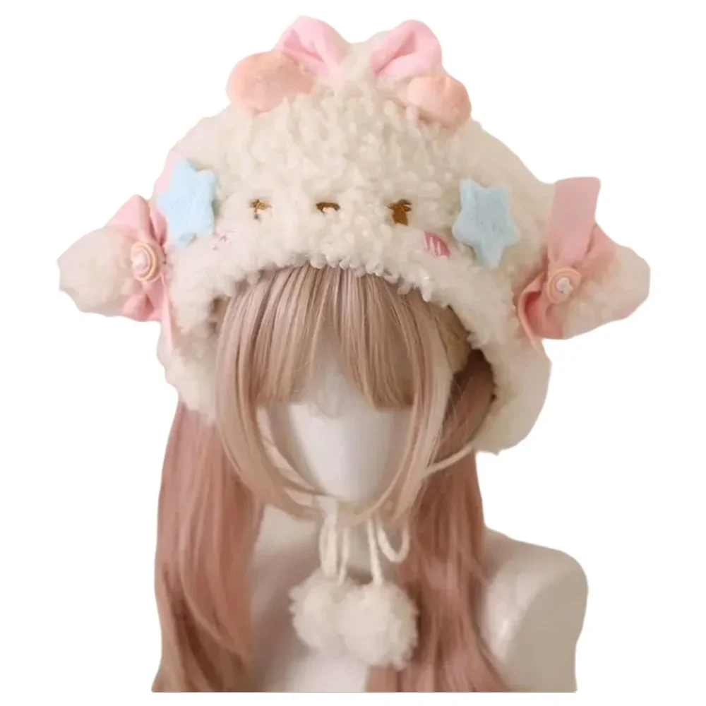 

Sweet and adorable winter and autumn small sheep ears ear warmers that go well with any style