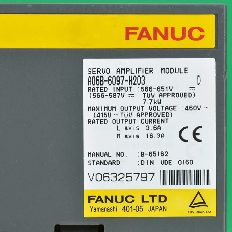 Оригинальный японский модуль сервопривода усилителя шпинделя Fanuc A06B-6097-H203