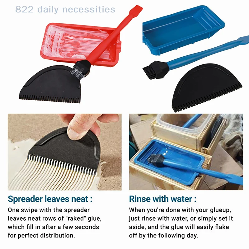 

convenientNew Silicone Glue Kit Silicone Brushes Woodworking Glue Spreader Applicator Sets