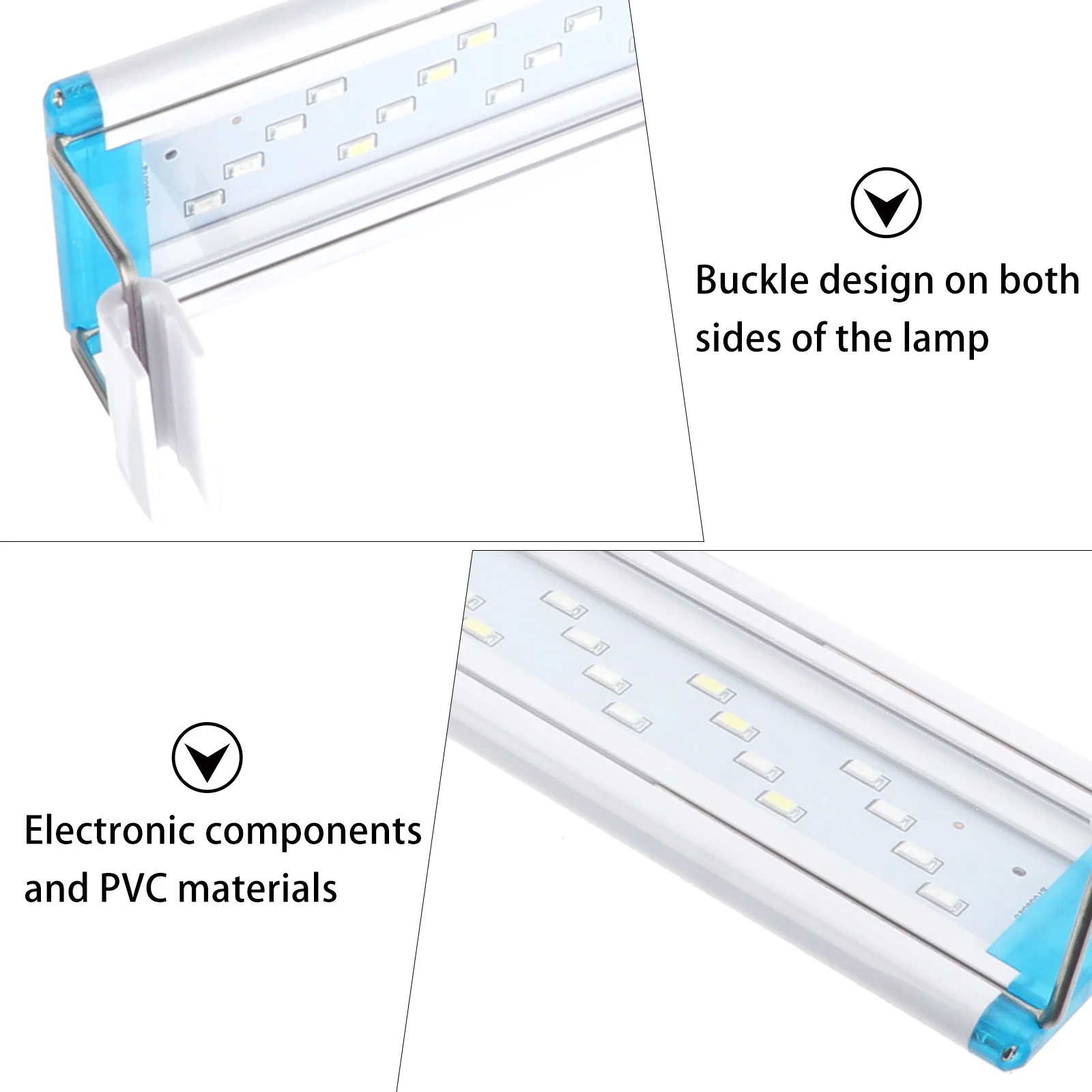 

Aquarium LED Lighting Lamp Fish Tank Decorative Light Strong Durability Easy to Clean Various Sizes Eu Plug Aquarium LED Light