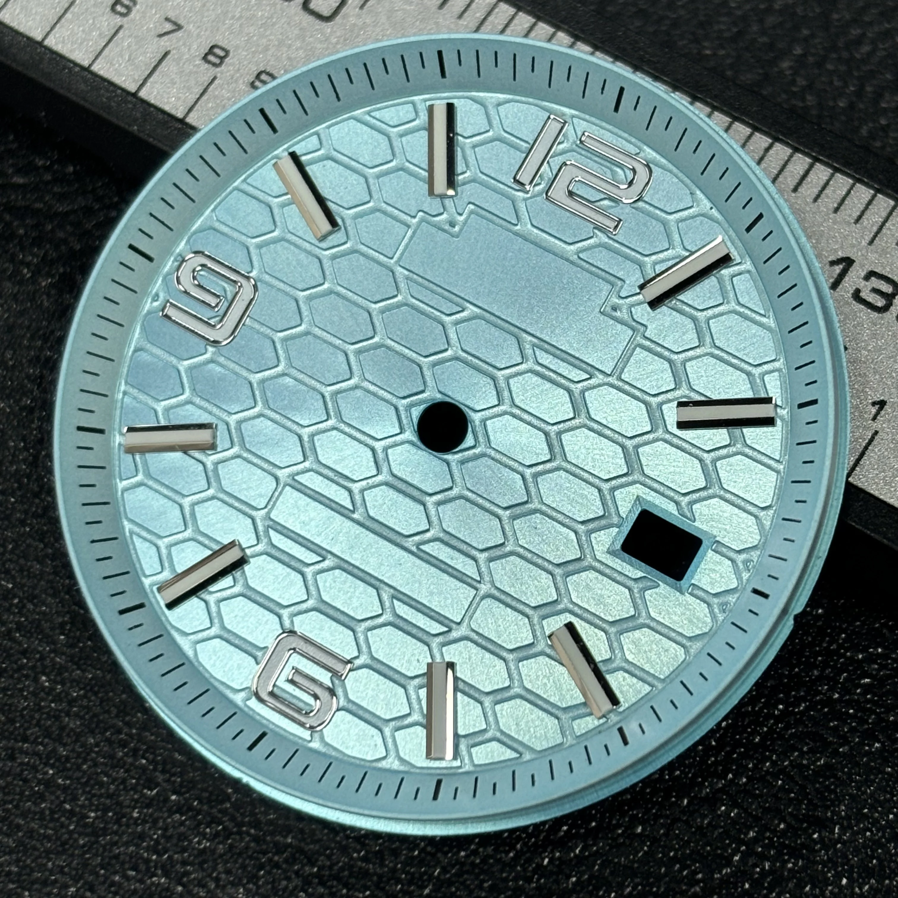 2025 جديد الرجال اليوبيل NH35 ساعة الطلب مع قرص العسل عزر الطلب NH35 حركة ساعة معدنية حالة الاتصال الهاتفي