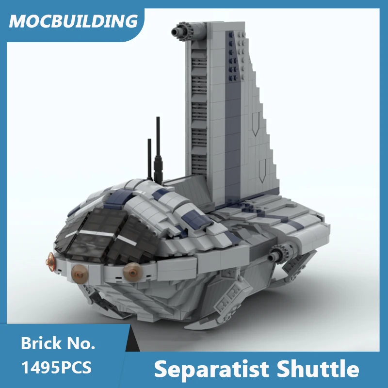 MOC Building Blocks Separatist Shuttle รุ่น DIY ประกอบอิฐคอลเลกชันจอแสดงผลสร้างสรรค์การศึกษา Xmas ของเล่นของขวัญ 1495PCS