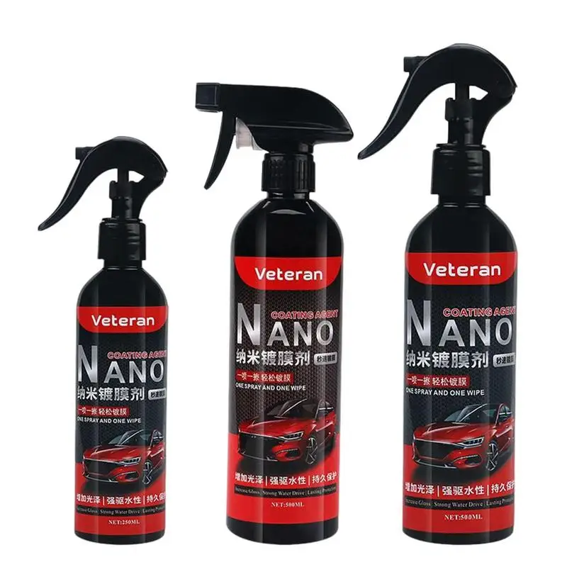 Nano Coating Spray Car Spray & Rinse Ceramic Liquid Quick Ceramic Coating Water-Activated Formula 6 Months Of Protection