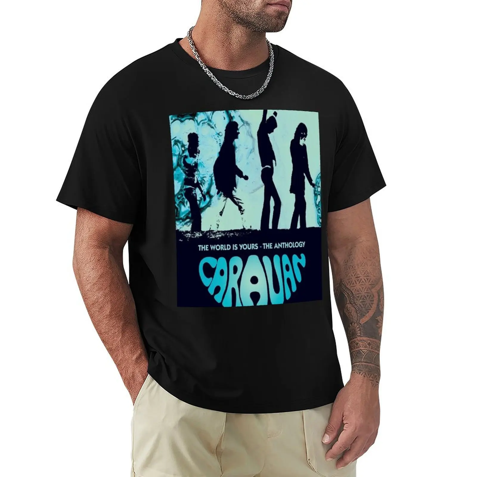 Caravan band T-Shirt Large Size Casual Short Sleeve Top
