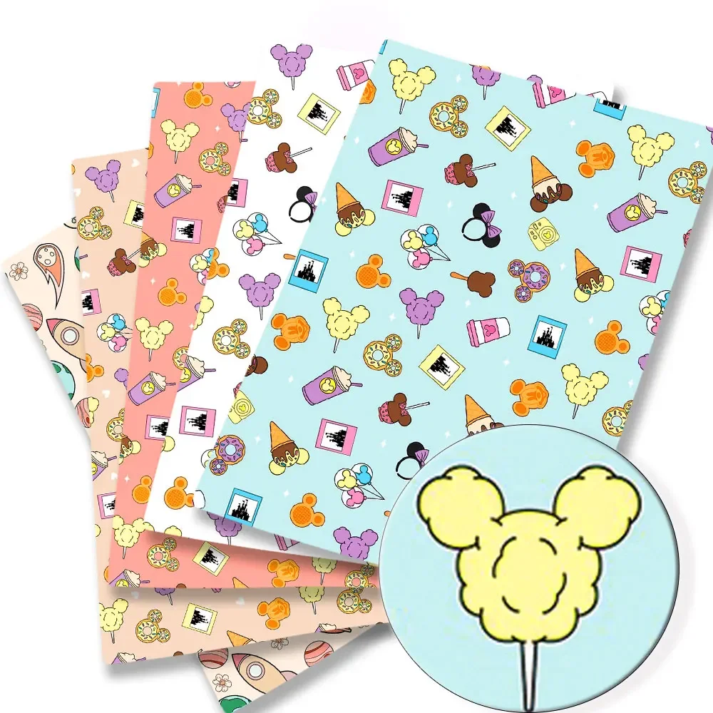 ديزني النسيج 140x50 سنتيمتر الكرتون نسيج القطن خليط الأنسجة طفل المنسوجات المنزلية الخياطة دمية فستان الستار نسيج القطن والبوليستر #1