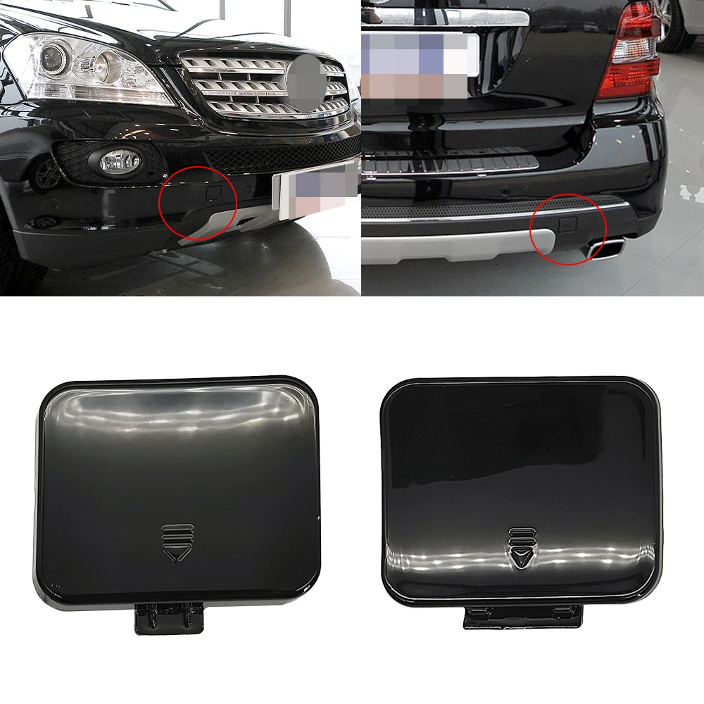 For MercedesW164 Car Front Rear Bumper Tow Hook Cover Cap Black For Benz ML Class 2006-2009 ML300 ML320 ML350 ML400 ML450