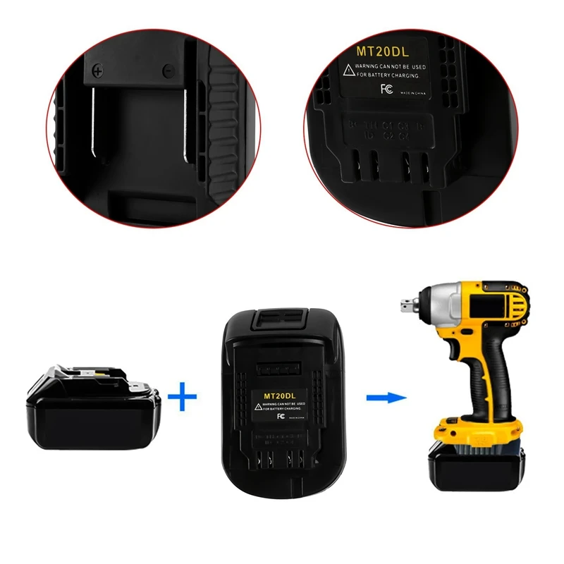 ตัวแปลงแบตเตอรี่ MT20Dl สำหรับ18V Bl1860 Bl1830 Bl1815-แบตเตอรี่โทรศัพท์สำหรับ18V 20V-แบตเตอรี่โทรศัพท์