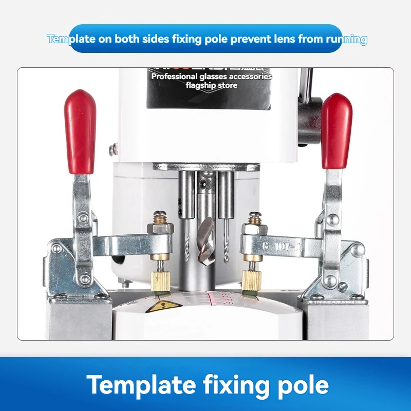 Sample Film Making Machine Glasses Processing Equipment Lining Plate, Three Hole Machine, Sample Three Hole Drilling Machine