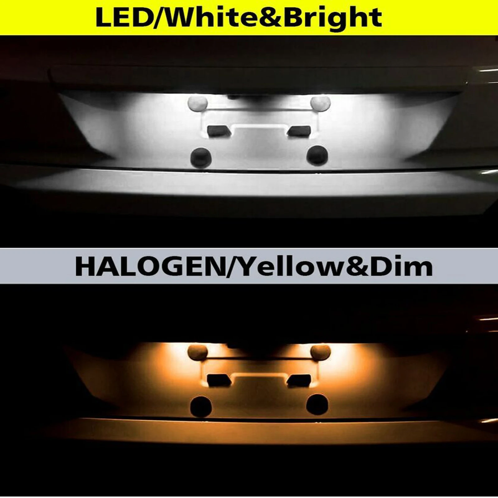 2pcs 18LED Car License Number Plate Lights For Kia Sportage 2011-2016 For Hyundai Sonata 2011-2014 Canbus Error Free 6500K White