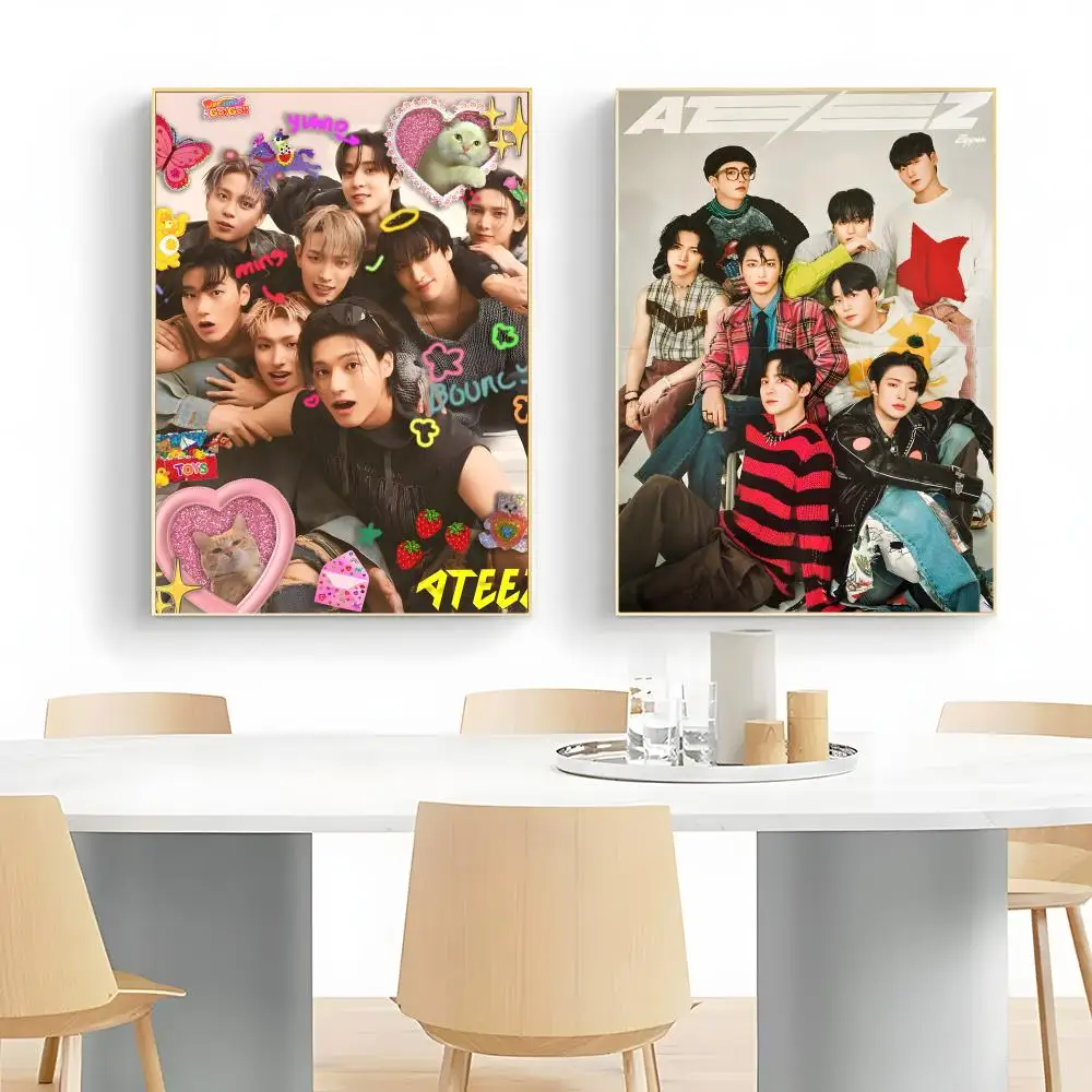 Powerful Kpop ATEEZ Poster Wall Art Print Decorative Mural Home Decor Gift Unframed