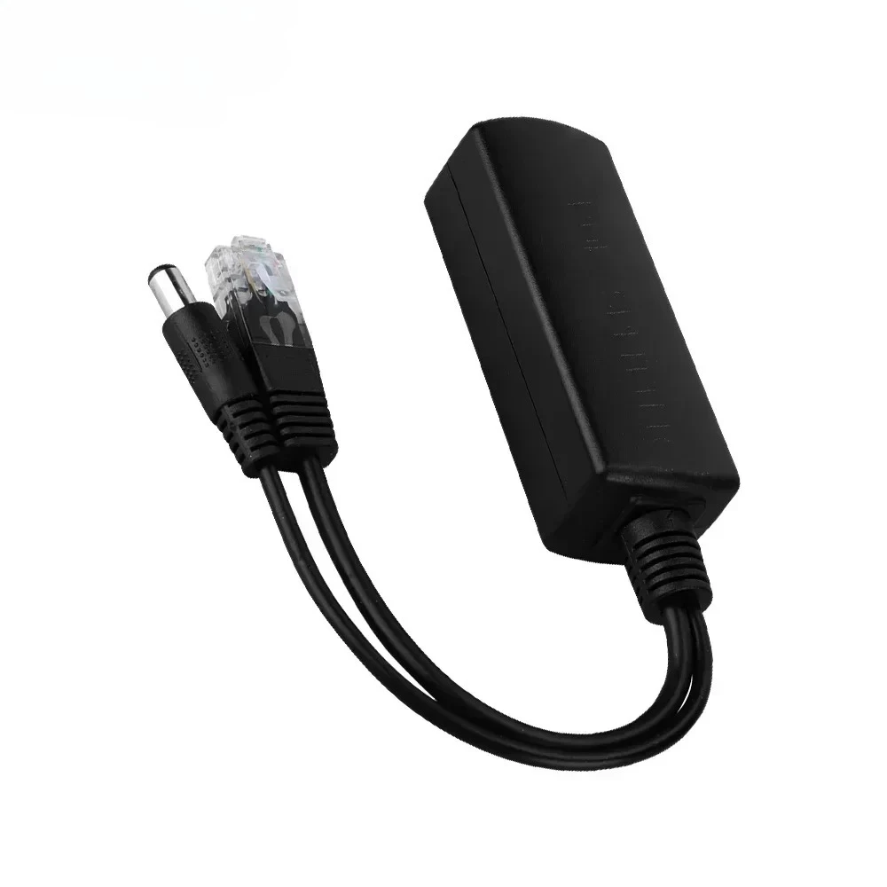2026 جديد POE الفاصل 100/1000Mbps إيثرنت الفاصل IEEE802.3af 44-57 فولت إلى 5 فولت مصدر الطاقة لكاميرا غير POE أو جهاز غير POE