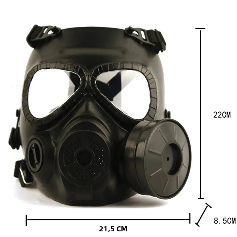 Máscara gas táctica M04 facial ventilada para Airsoft Paintball - imagen 2