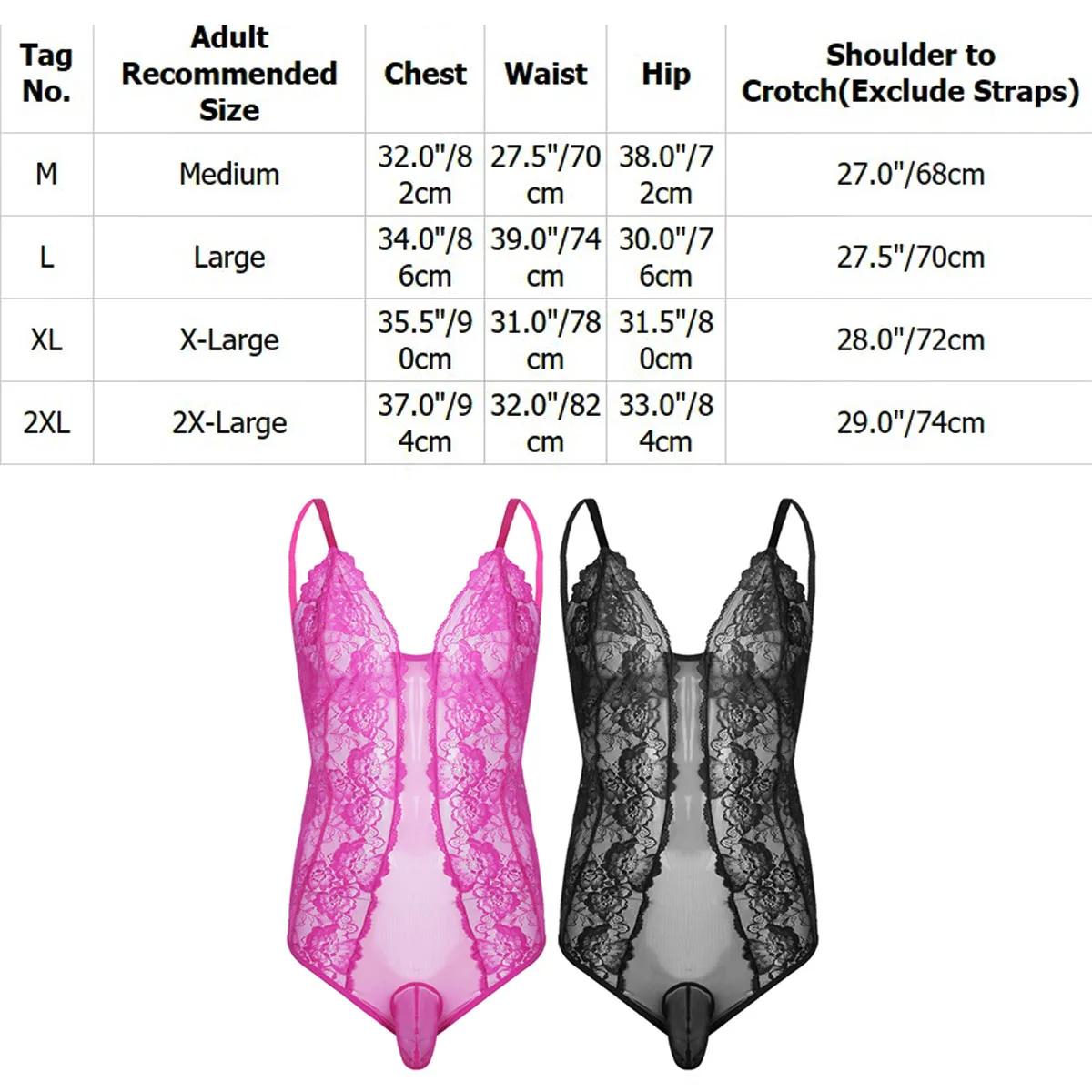 Body de encaje Floral para hombre, lencería transparente, medias eróticas, ropa de dormir Sexy, ropa interior Gay