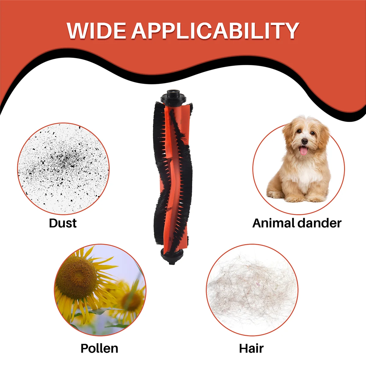 【24 heures de vente!】 Brosses principales, filtres à brosse latérale, chiffon de nettoyage, chiffons de vadrouille pour aspirateur Robot Xiaomi Mijia G1, accessoires