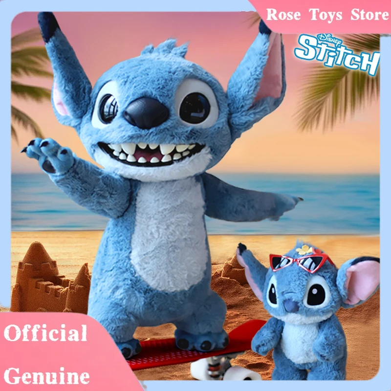 

Stock Genuine Disney Stitch Plush Figure 16/28cm Doll Kawaii Anime Stitch Backpack Pendant Doll Stuffed Plushine Keychain Toy