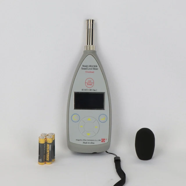 Digitales Schallpegelmessgerät-Set mit Drucker AWA5636-4 Typ 2, Sonometro