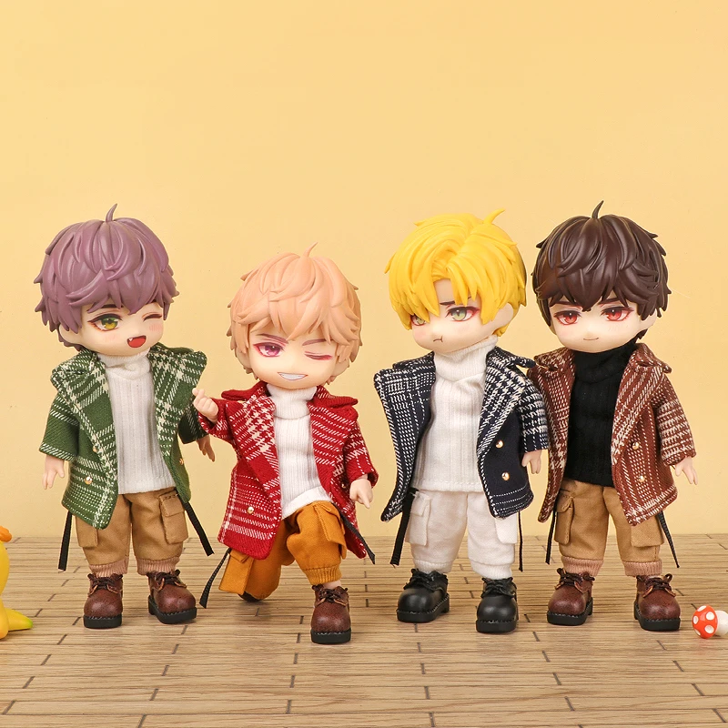 Ob11 Blazer Plaid Windbreaker Molly Baby Clothes 12 Points BJD Set For Obitsu11 GSC Molly 1/12 Doll Clothes Doll Accessories