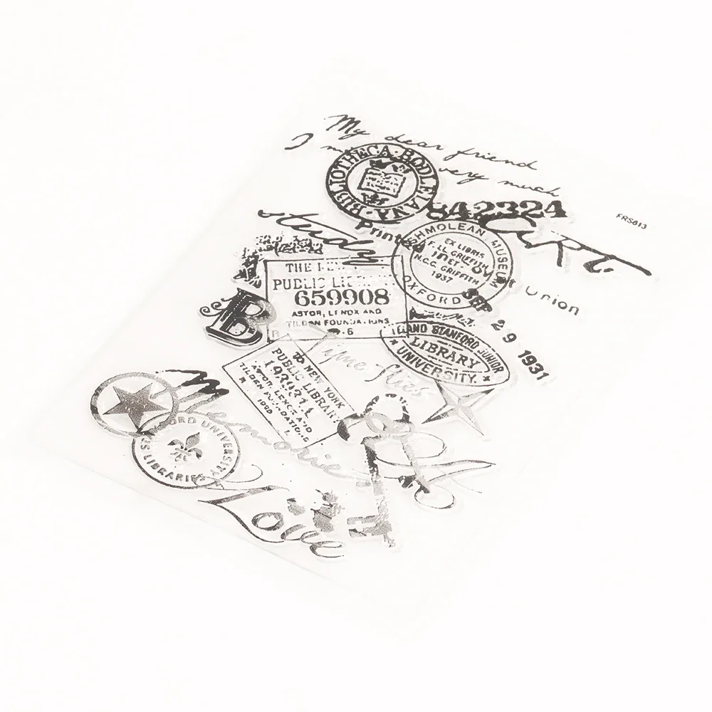 11*16cm przezroczyste znaczki pocztowe Vintage, robienie kartek DIY Scrapbooking dziennik dekoracja albumu narzędzie do malowania uszczelka