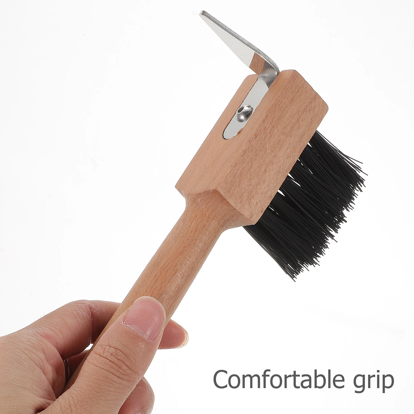 فرشاة حافر الحصان قسط المعادن الماشية الأغنام الجمل المتقلب المحمولة القدم أداة العناية بالأظافر لإمدادات الفروسية قادين حافر الحصان #6