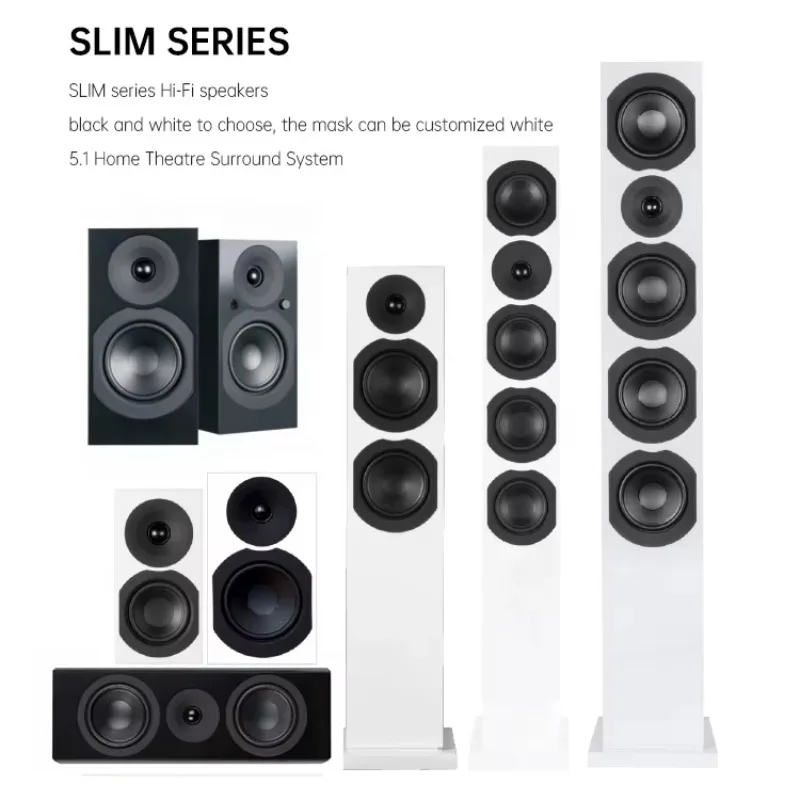 Music Party 5.1 Channel Home Theater System With Powered Subwoofer And Floor Standing Speakers For Living Room