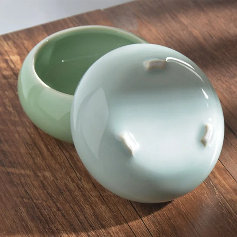 Ink Brush Washer Ceramic Water Pot Calligraphy Water Container Chinese Brush Rack Rest Office Study Stationery