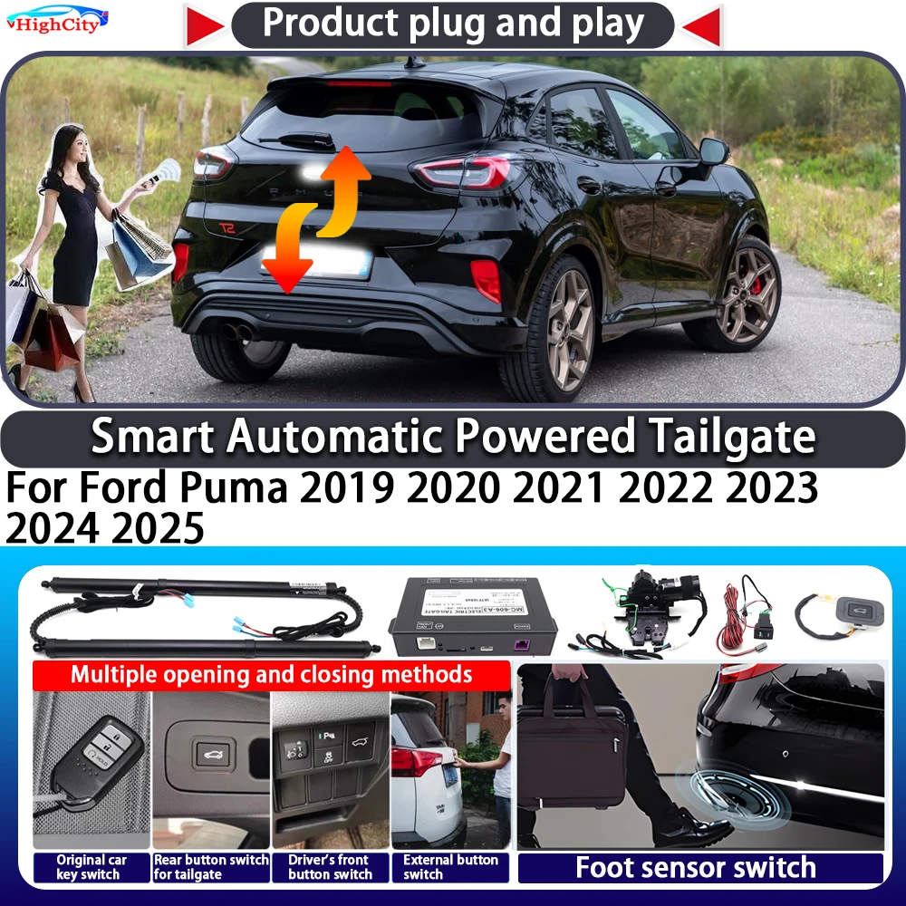 

For Ford Puma 2019 2020 2021 2022 2023 2024 2025 Smart Automatic Powered Tailgate Key Control Trunk Lift Close Power Tailgate