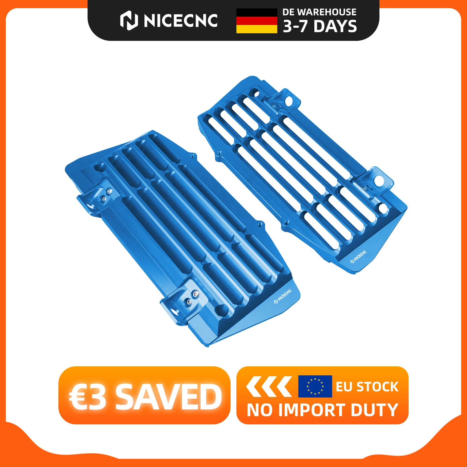 Image of (EU-Lager) NICECNC Kühlergrill-Set für 2017-2023 KTM EXC 300 XC-W 250 EXC-F 500 450 Husqvarna TE 300 FE 450 FE 350