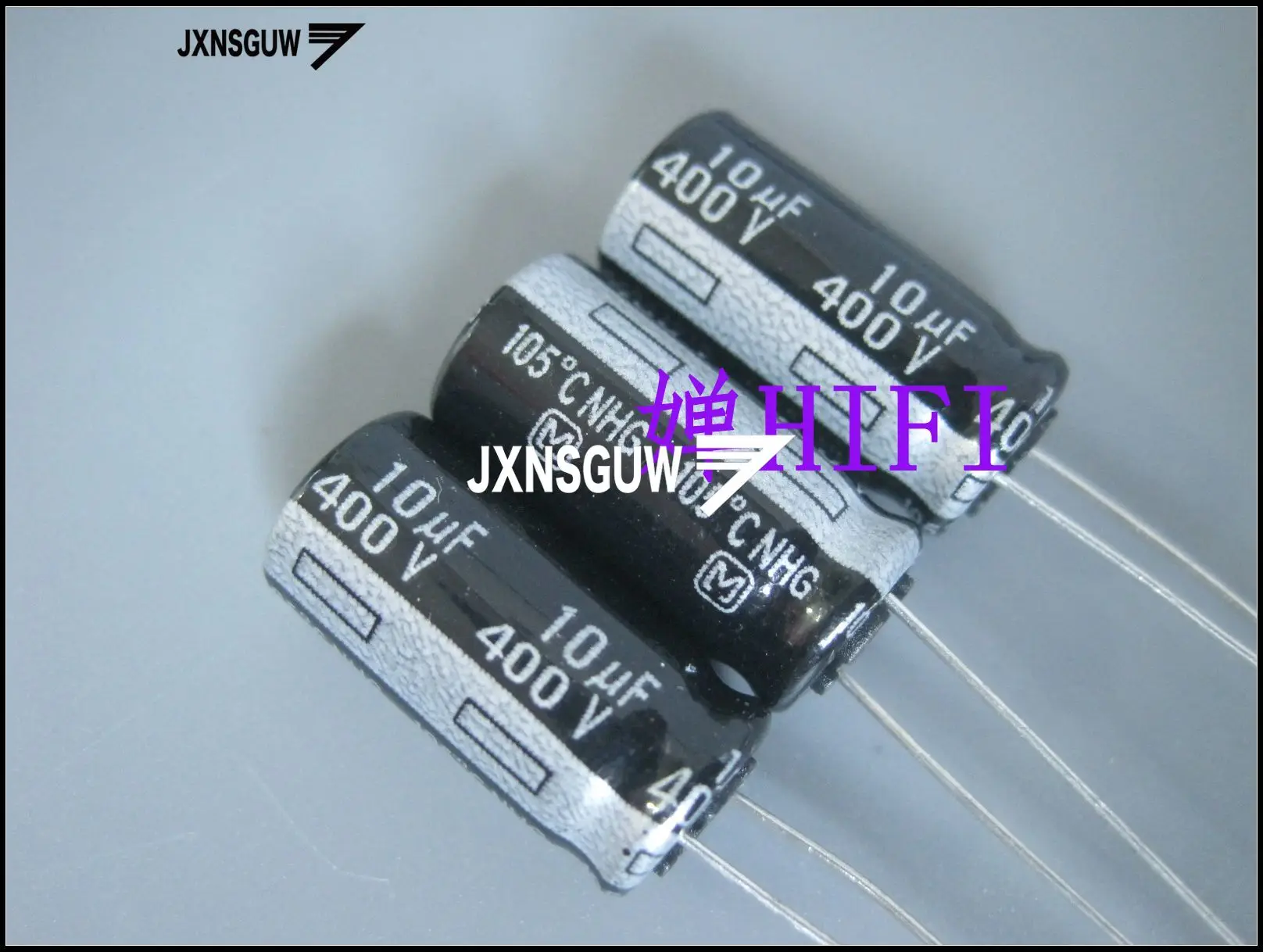 20PCS Matsushita NHG 400V10UF 10X20MM Audio Aluminum Electrolytic Capacitor 10UF/400V 105 degrees 10uF 400V Silver word