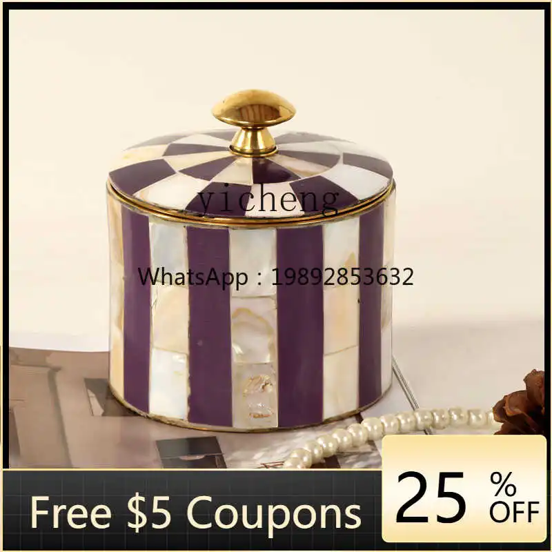 

AA American shell splicing storage tank high-value jewelry storage box dresser high-end handicrafts